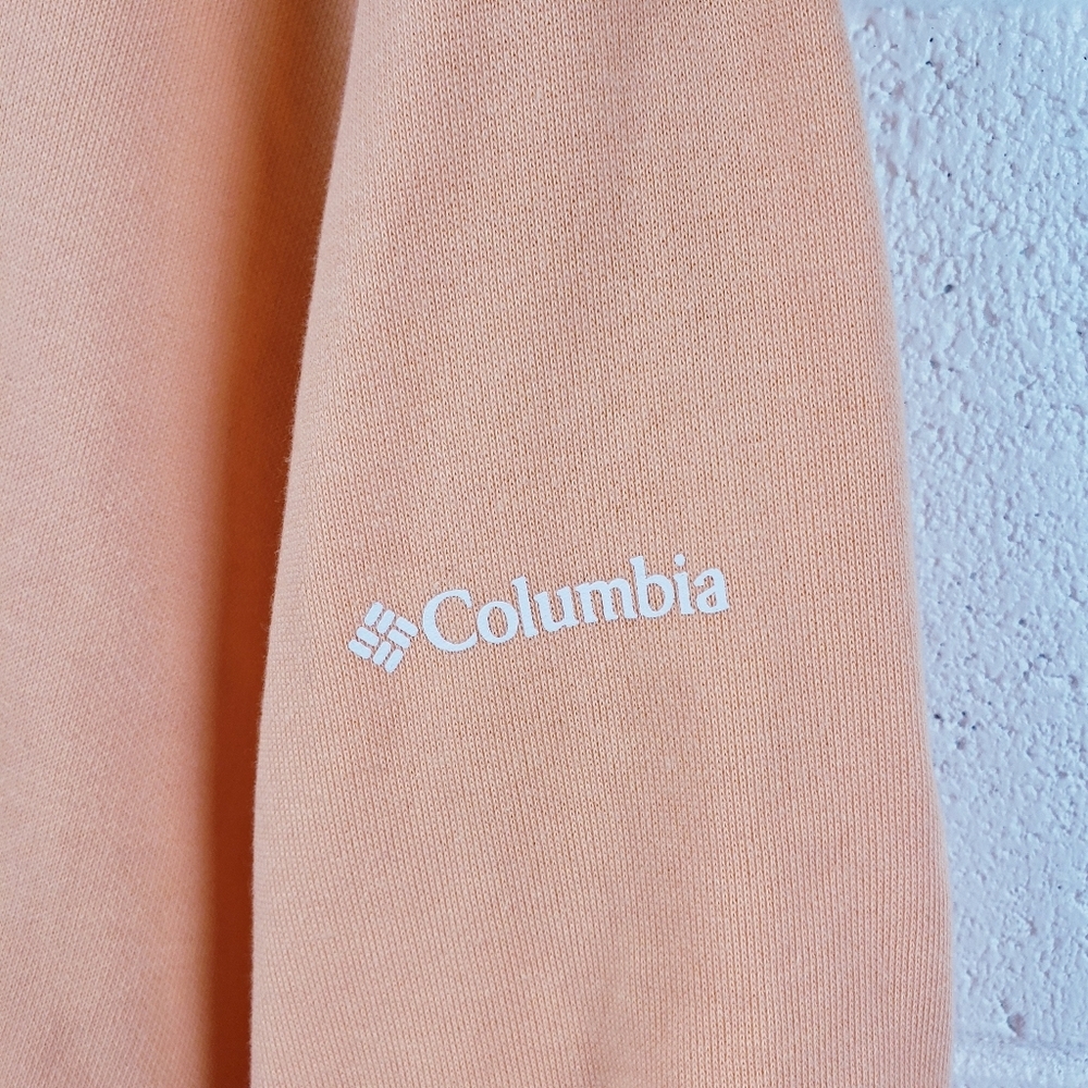 Columbia Women's 3X Trek French Terry Half Zip Pullover Sweatshirt Orange‎ - Picture 5 of 10